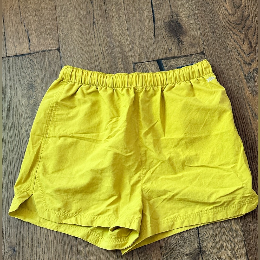 DSG mustardy bright yellow sports shorts